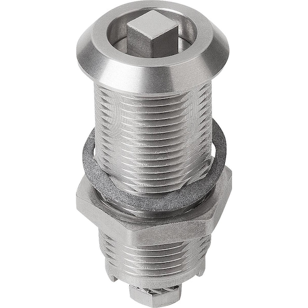 Kipp Quarter-Turn Lock Extended Housing, H=36, D=28, Stainless Steel K1352.1836 - main